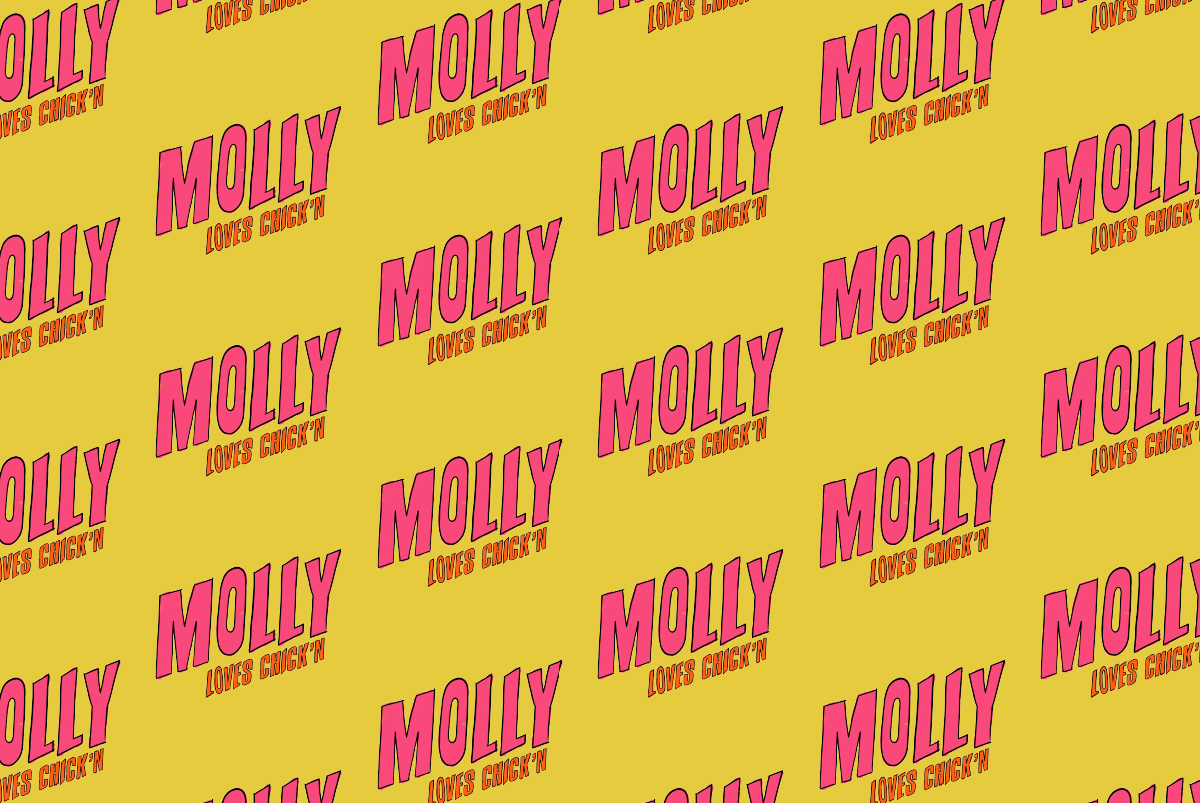 Vegan Branding Design for Molly Loves Chick'n by SAINT Design