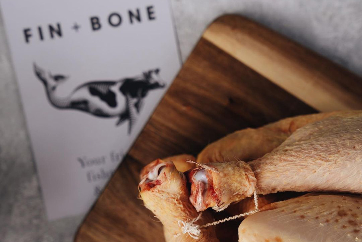 Branding for Fin and Bone Butcher and Fishmonger by SAINT Design
